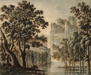 Schloss in einer klassischen Landschaft